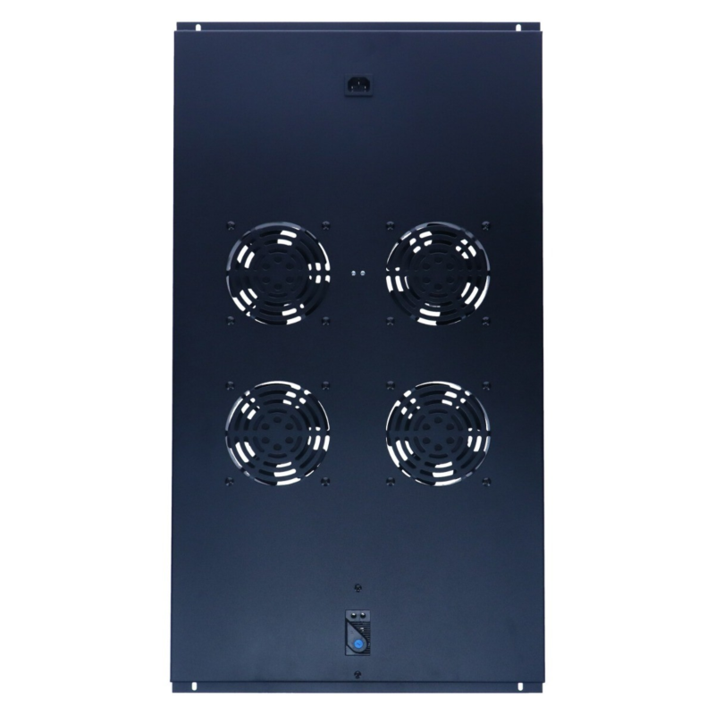 Fan package with 4 fans and thermostat suitable for 1000mm deep standing server cabinets