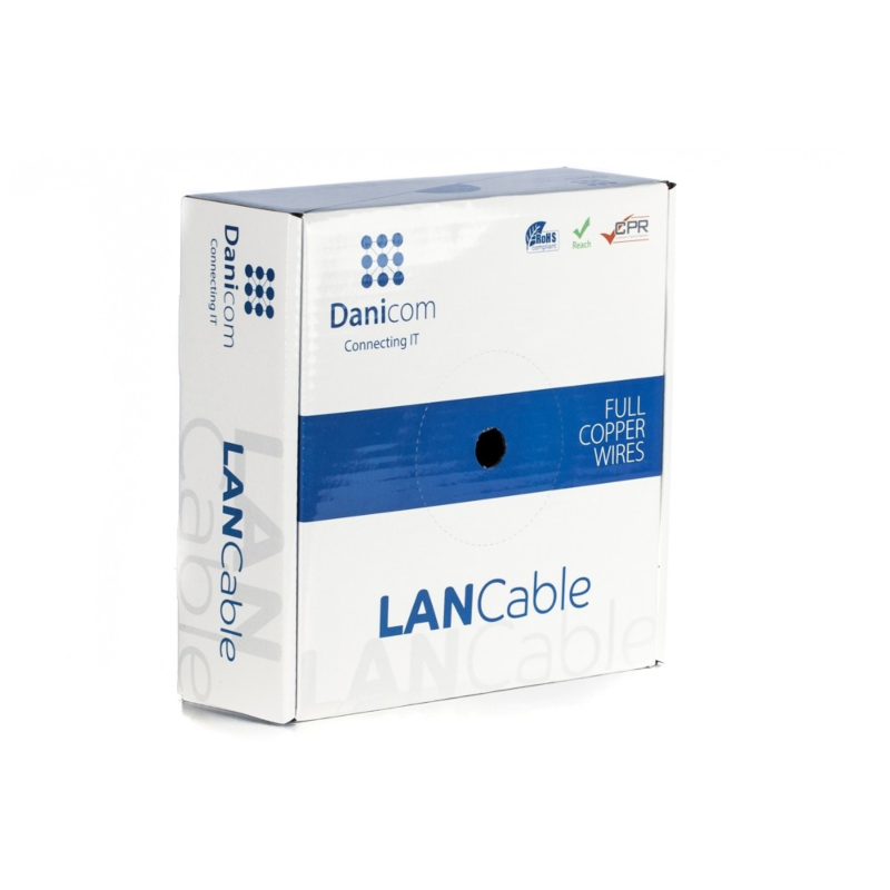 DANICOM CAT6 FTP 50m on a reel solid - LSZH (Dca)