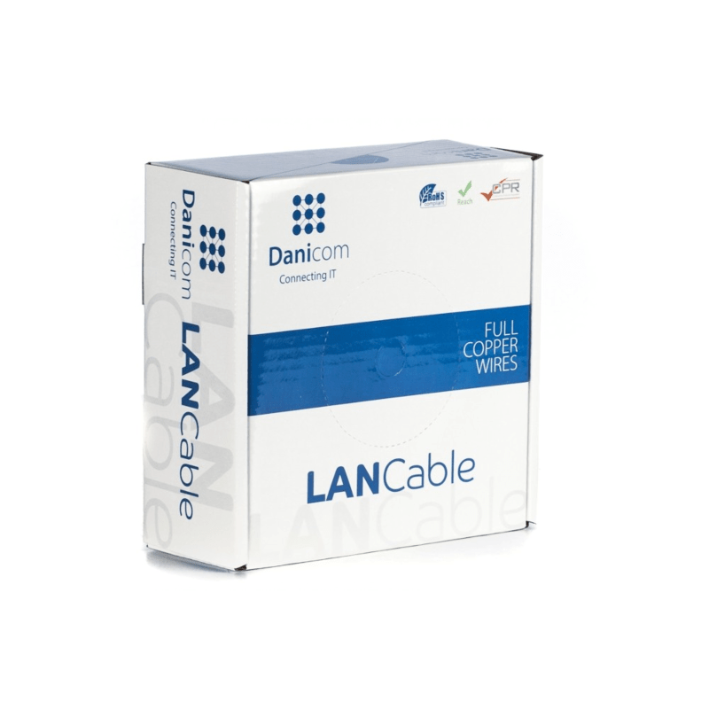DANICOM CAT5E FTP 50m on a reel solid - LSZH (Eca)
