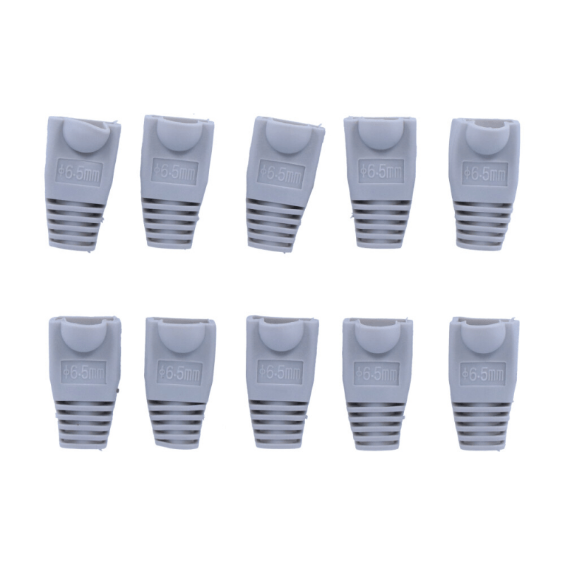 RJ45 plug boot grey 10 pieces