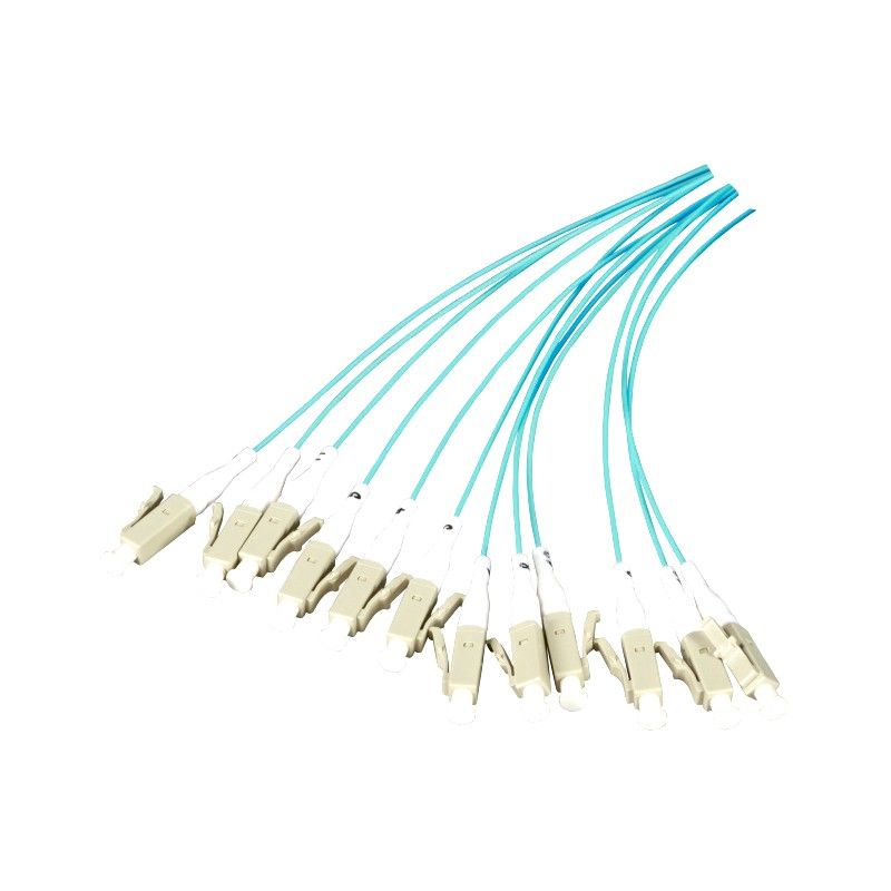 OM3 fibre optic pigtail turquoise SC - 12 pieces