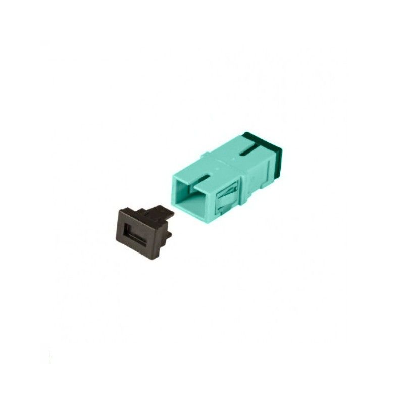 Multimode keystone coupling SC-SC simplex turquoise