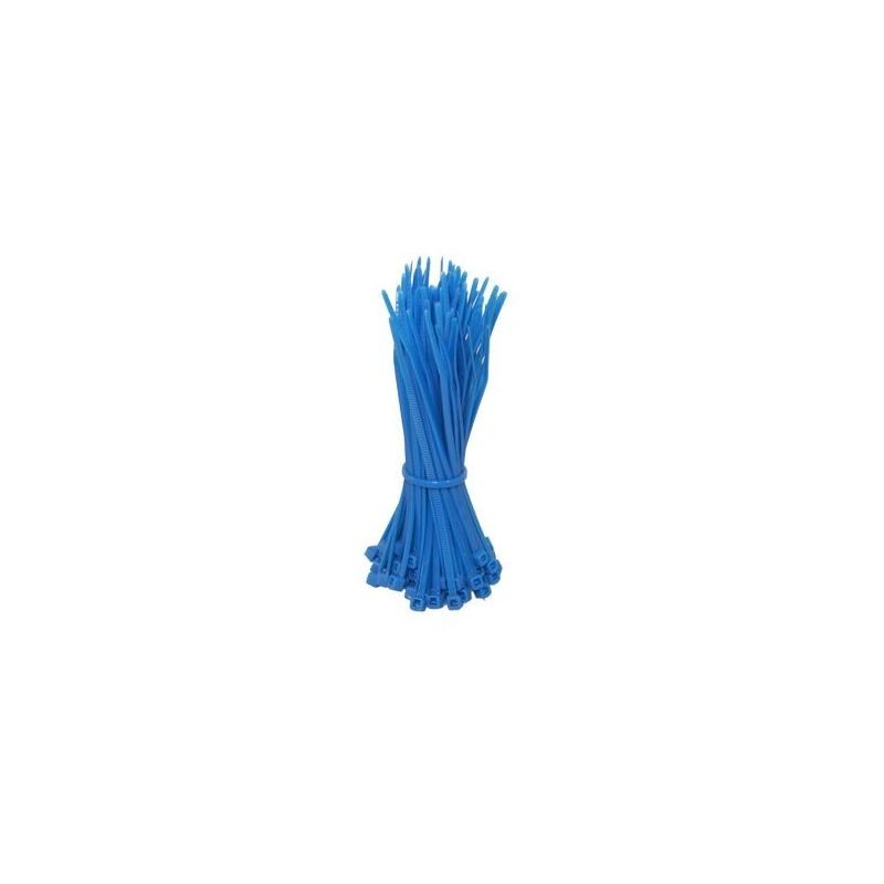 Tie wrap 140mm blue - 100 pcs