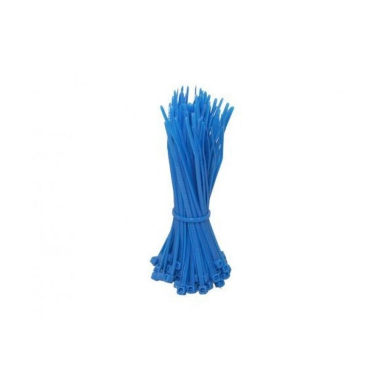 Cable ties 200mm blue - 100 pieces