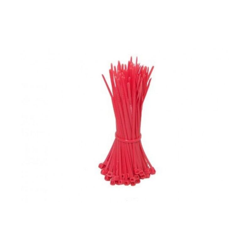 Cable ties 200mm red - 100 pieces