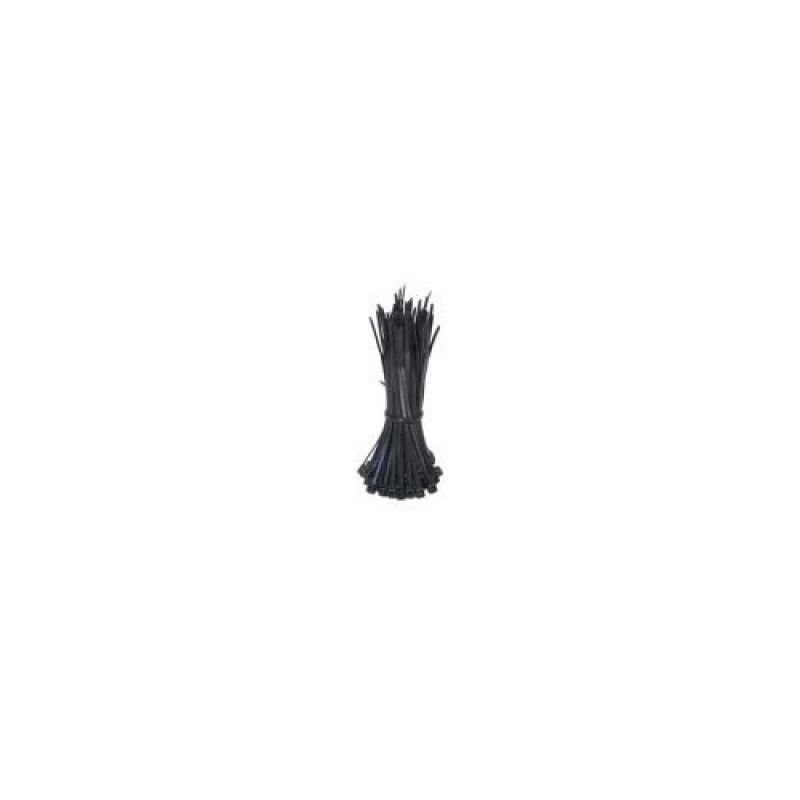 Tie wraps 100mm black - 100 pcs