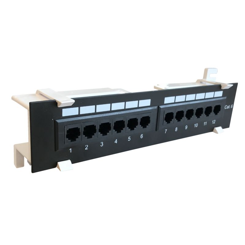 Intellinet 12-Port Cat6 UTP Wall-Mount Patch Panel 560269