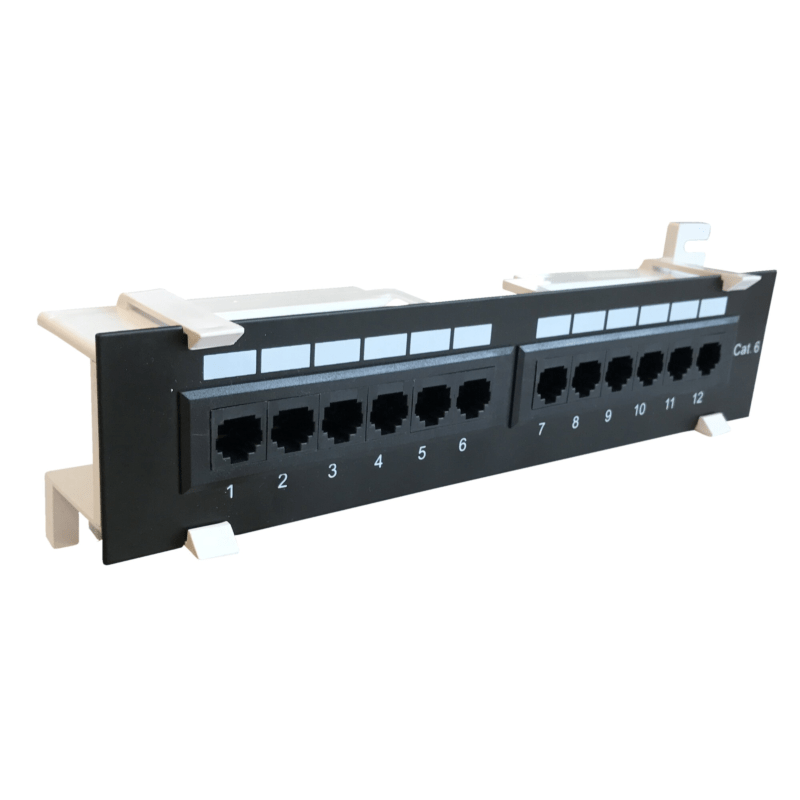 CAT6 UTP wall mount Patch panel - 12 ports
