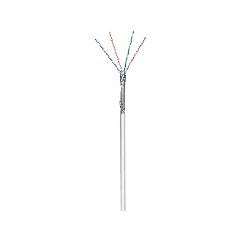 CAT6 S/FTP 100m on a reel solid grey CCA