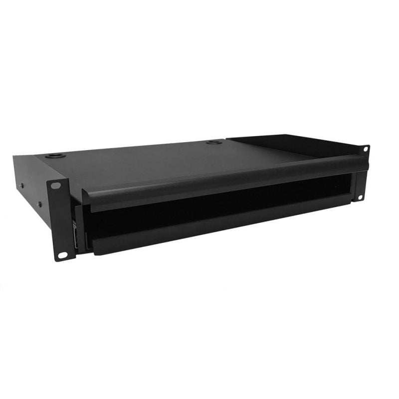 Keyboard and mouse shelf for 19-inch server racks - 2U