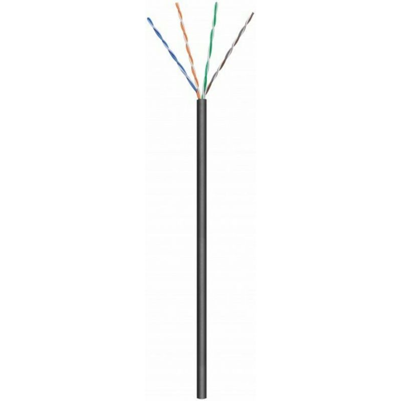 CAT5e U/UTP 100m outdoor cable on a reel stranded black CCA