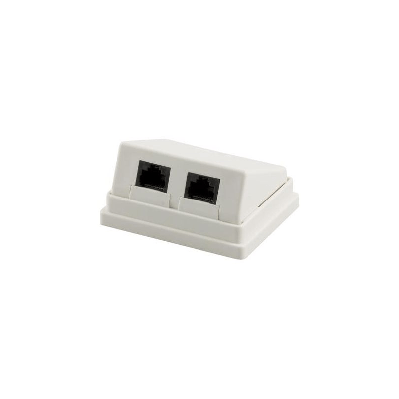 CAT5e UTP / STP surface-mount box, white