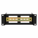 2U DIN rail for 10-inch racks - adjustable in depth