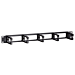1U 19 inch metal cable tray with 5 plastic hooks