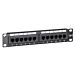 10 Inch CAT6 UTP patch panel - 12 ports