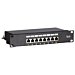 10 Inch CAT6 FTP patch panel - 8 ports
