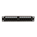 10 Inch CAT6a UTP patch panel - 12 ports