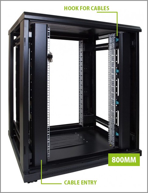 19 Inch 32u 800 mm Depth Standing Data Center Network Server Rack