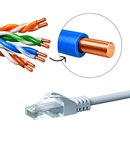 Cat5e patch cables - 100% copper